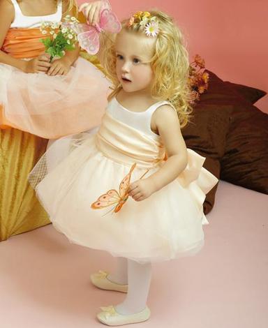 Customize Sleeveless Tulles Flower Girl'S Dress
