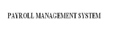 Payroll Management System (Copyright Mcs Payroll Management System 1.0,2009)