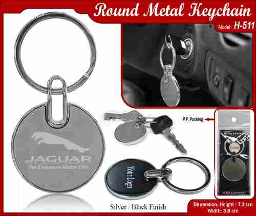 Attractive Round Metal Keychain