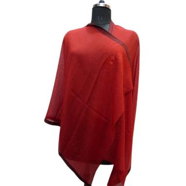 Plain Pashmina Swarovsky Stoles For Women With Bright Color