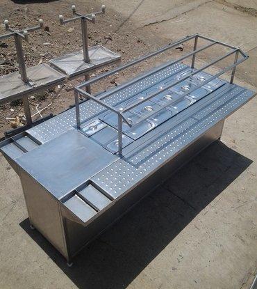 Canteen Bain Marie Counter Countertop Material: Stainless Steel