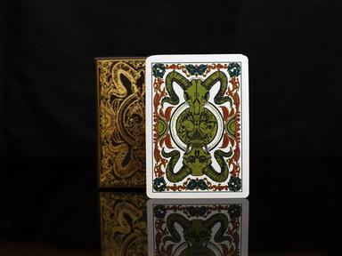 Floral Gothic Deck Of Cards With Italian Plastic Playing Cards Card Size: 2.25*3.5 Inches
