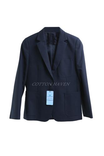 Black Corporate Ladies Cotton Jacket