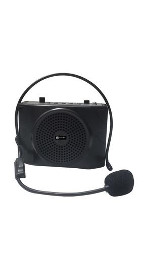 Black 30Watt. Portable Pa Teaching Amplifier With Waist Hanging Design, Fm Radio, Usb, Sd Card Connector