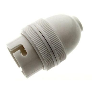 White Flame Resistance Screw Style Bulb Holder