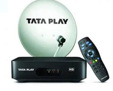220 Volt Black And Grey Tata Play Set Top Box With Remote Control Power: 40 Watt (W)