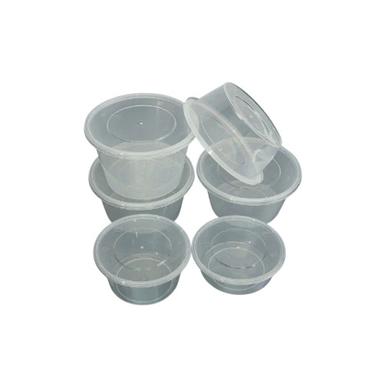 300ML Transparent Disposable Plastic Round Food Container