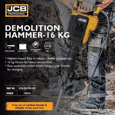 Yellow 16Kg Demolition Hammer - 1700W