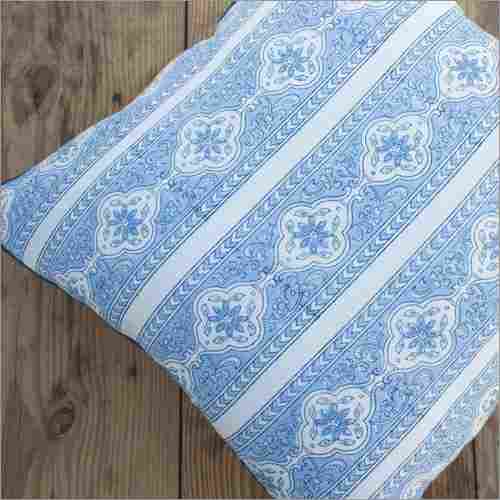 Sky Blue Floral Cushion Cover