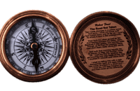 Flate Koem Copper Antique Compass