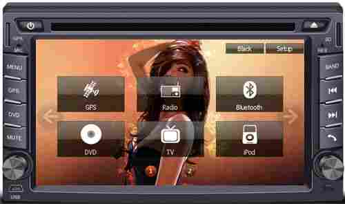 6.2-inch In-dash DVD Player with Double DIN and 16:9 TFT LCD (ESD-6206)