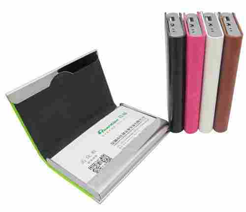 Stainless Steel Business Card Holder Power Bank