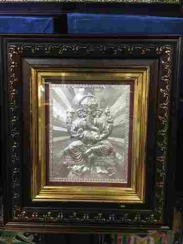Lord Ganesha Silver Frame