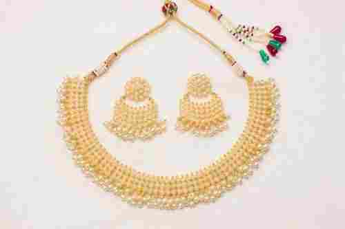 Designer Pearl Beade Necklace Set