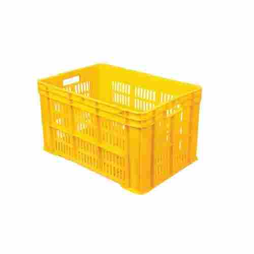 45 L Mesh Style Rectangular Shape 542 (L) X 360(B) X 300(H) Mm Size Industrial Fruit Cum Vegetable Plastic Crate