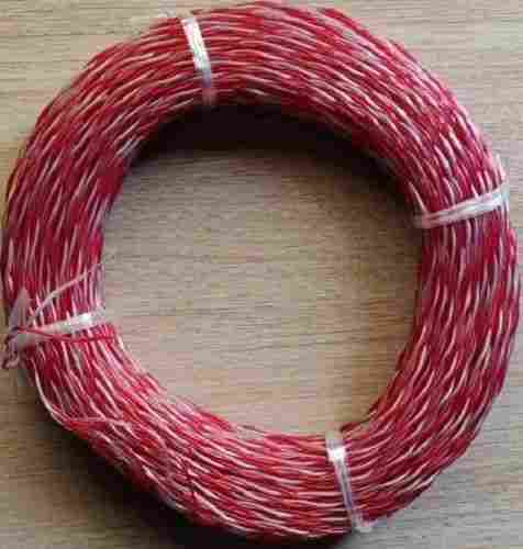 100% PVC Red Color Electric Wire, Fire Resistant, Lightweight And Easy To Use