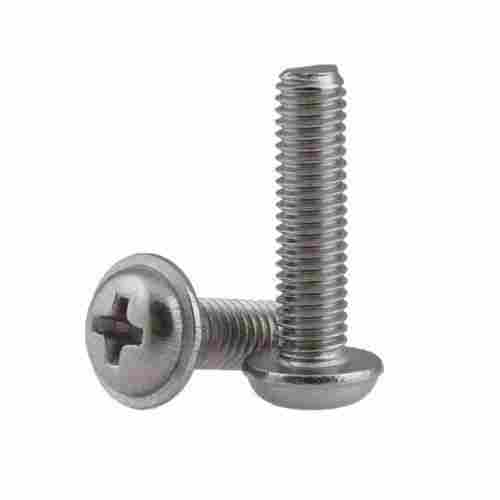  Silver Full Thread Rust Proof Round Stainless Steel Round Head Screw For Industrial Uses