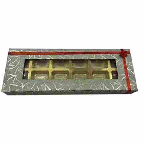  गिफ्ट पैकेजिंग के लिए सिल्वर 12 कैविटीज कोरगेटेड कार्डबोर्ड चॉकलेट बॉक्स 