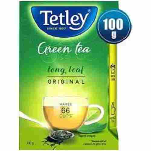 100% Natural Pure Healthy Fresh Flavored Tetley Long Leaf Green Tea, Net Weight 100 Gram
