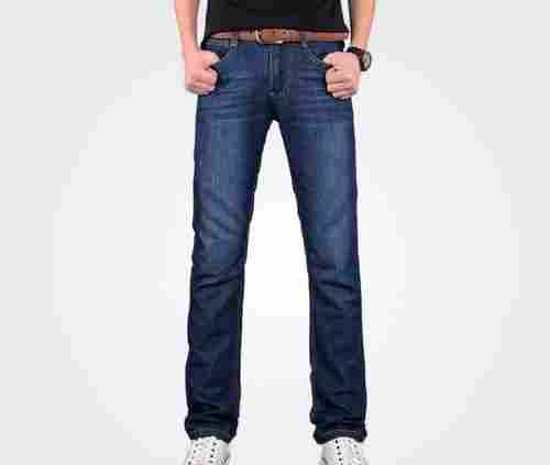 Blue Stylish Men Jeans Good Quality Fabric Beautiful Pattern For Party Wear