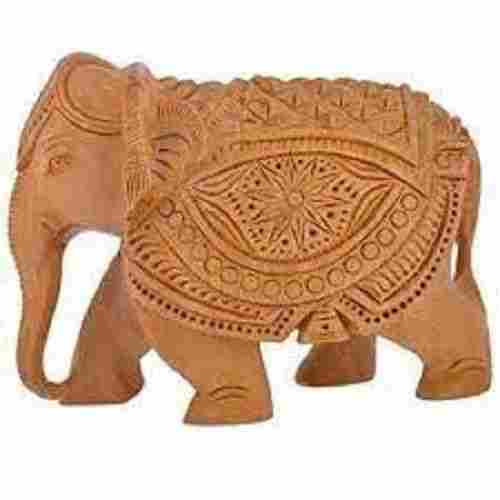 Dzired Fashion Deocrative Wooden Elephant Classic Look Wood Beige