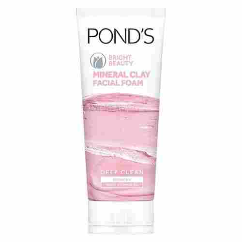 Bright Beauty Mineral Clay Facial Foam Ponds Face Wash With Vitamin B5