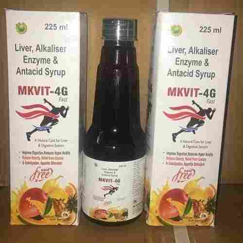 Liver Alkaliser Enzyme And Antacid Syrup , 225 Ml