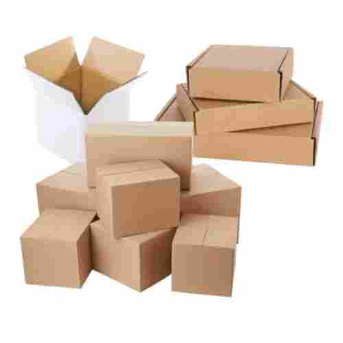 Rectangular Shape Brown Paper Cardboard Box For Packaging And Shipping