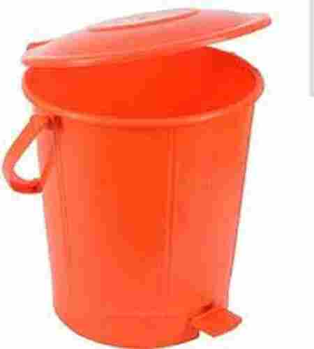 Orange Colour Plastic Dustbin