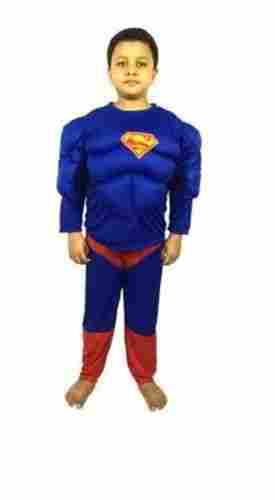 Blue Superman Cartoon Dress