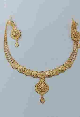 Copper Traditional Gold Plated Choker Necklace Set