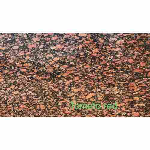 Rectangular Polished Tomato Red Granite Slabs For Flooring And Countertops