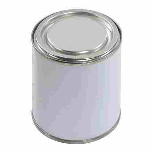 500 Gram Lightweight Silver Metal Round Tin Container