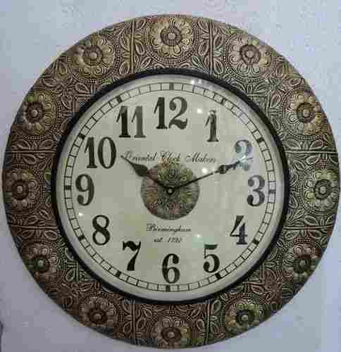 Brass Fitted Antique Wooden Wall Clocks