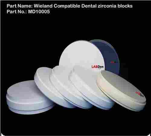 Wieland Compatible Dental Zirconia Blocks MD10005
