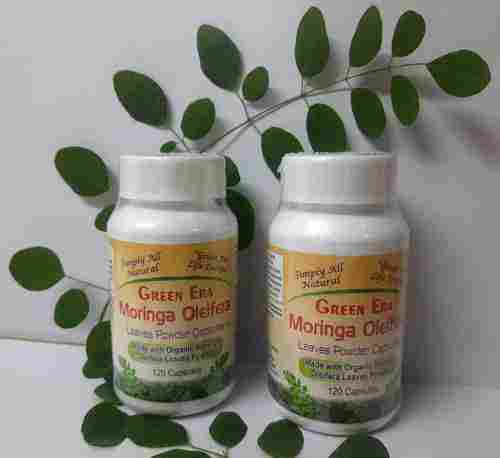 60 Veg Organic Moringa Oleifera Leaves Powder Capsules