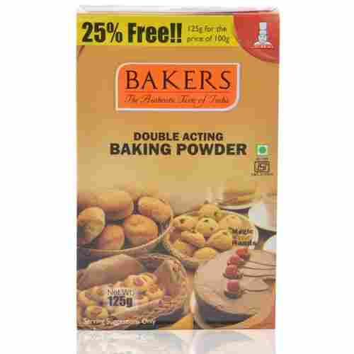 Bakers The Authentic Tasty Of India Double Acting Baking Powder, 125 Gram
