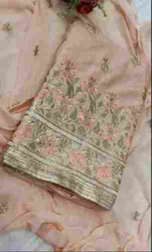 Light Pink Comfortable And Breathable Designer And Stylish Embroidered Cotton Suit