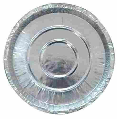 6 Inch Size And Silver Color Round Plain Paper Disposable Plates
