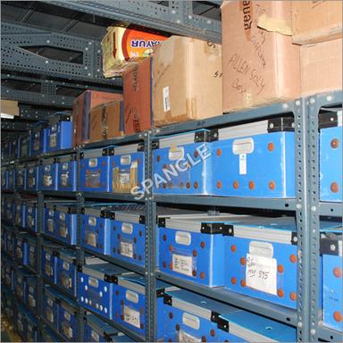 Blue Metal Slotted Angle Rack