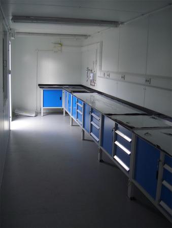 Blue Laboratory Container