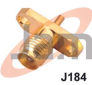 SMA Female Panel Mounting Type (PTFE) Gold Plate