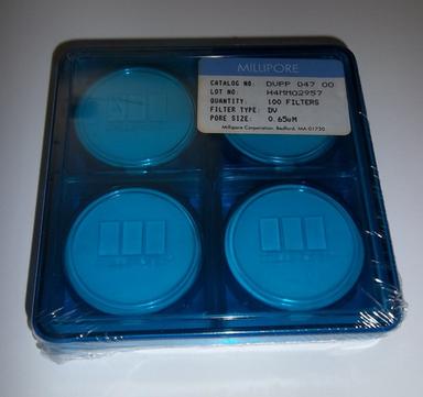 White And Blue Dv Filter Paper