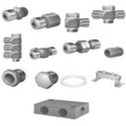 Grey Blue Anodized Fittings