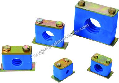 Blue Hydraulic Pipe Clamps