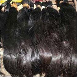 Bulk Natural Temple Hair - Non Remy Indian Hair, Black Color | Long Life Hair, Softness, Natural Texture, Excellent Shine