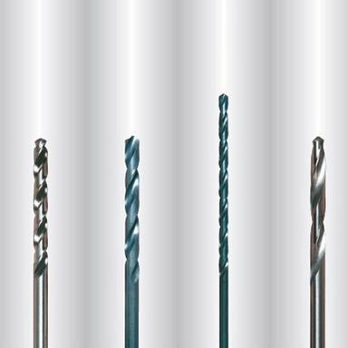 Silver And Green Straight- Shank- Drills
