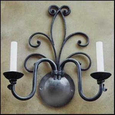 Wrought Iron Wall Sconce
