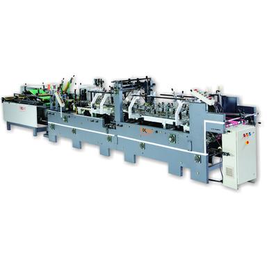 Carton Folder Gluer With Hot Gluing Attachment Max.Feeding Size: 800Mm