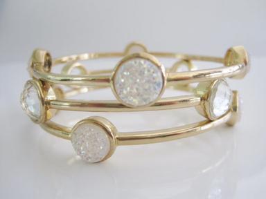 Druzy Gold Bracelets